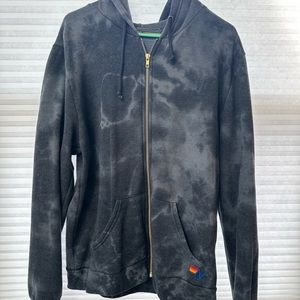 AVIATOR NATION BLACK VINTAGE CHARCOAL HOODIE